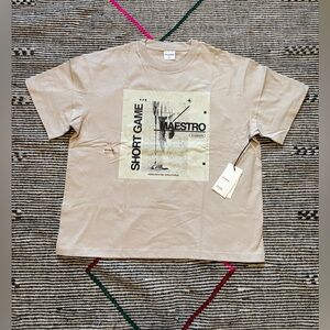 Students Golf Beige Graphic T-Shirt NWT Sz L